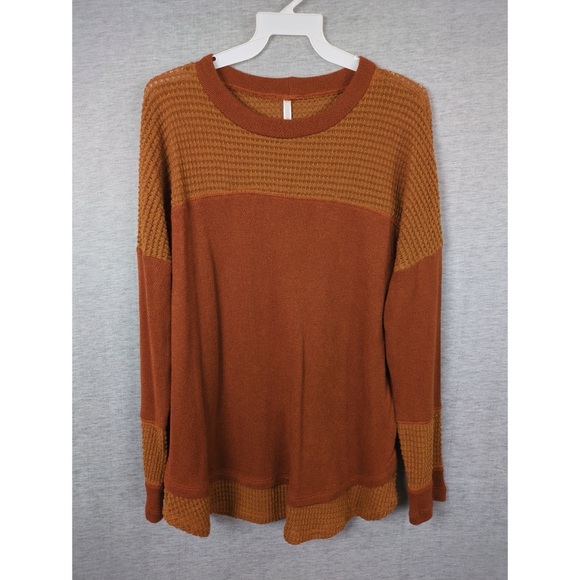 🎅🏻 3/$50 NWOT My Story Round Neck Top- Brown - Picture 3 of 6